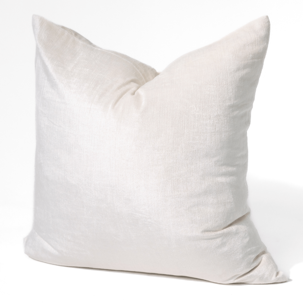 BHD HOME Velvet White Euro Cushion 65 x 65cm