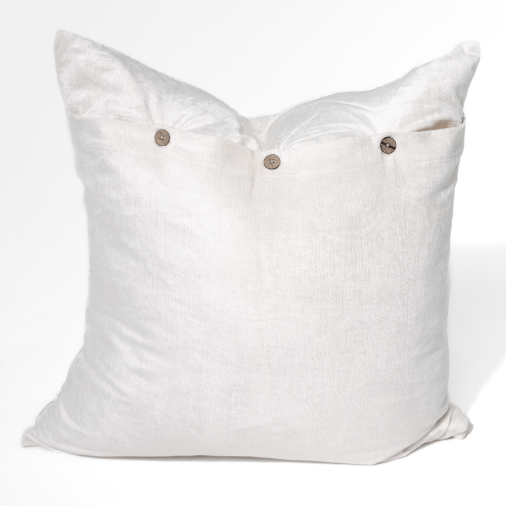 BHD HOME Velvet White Euro Cushion 65 x 65cm