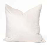Velvet White Bespoke Handmade Euro Cushion