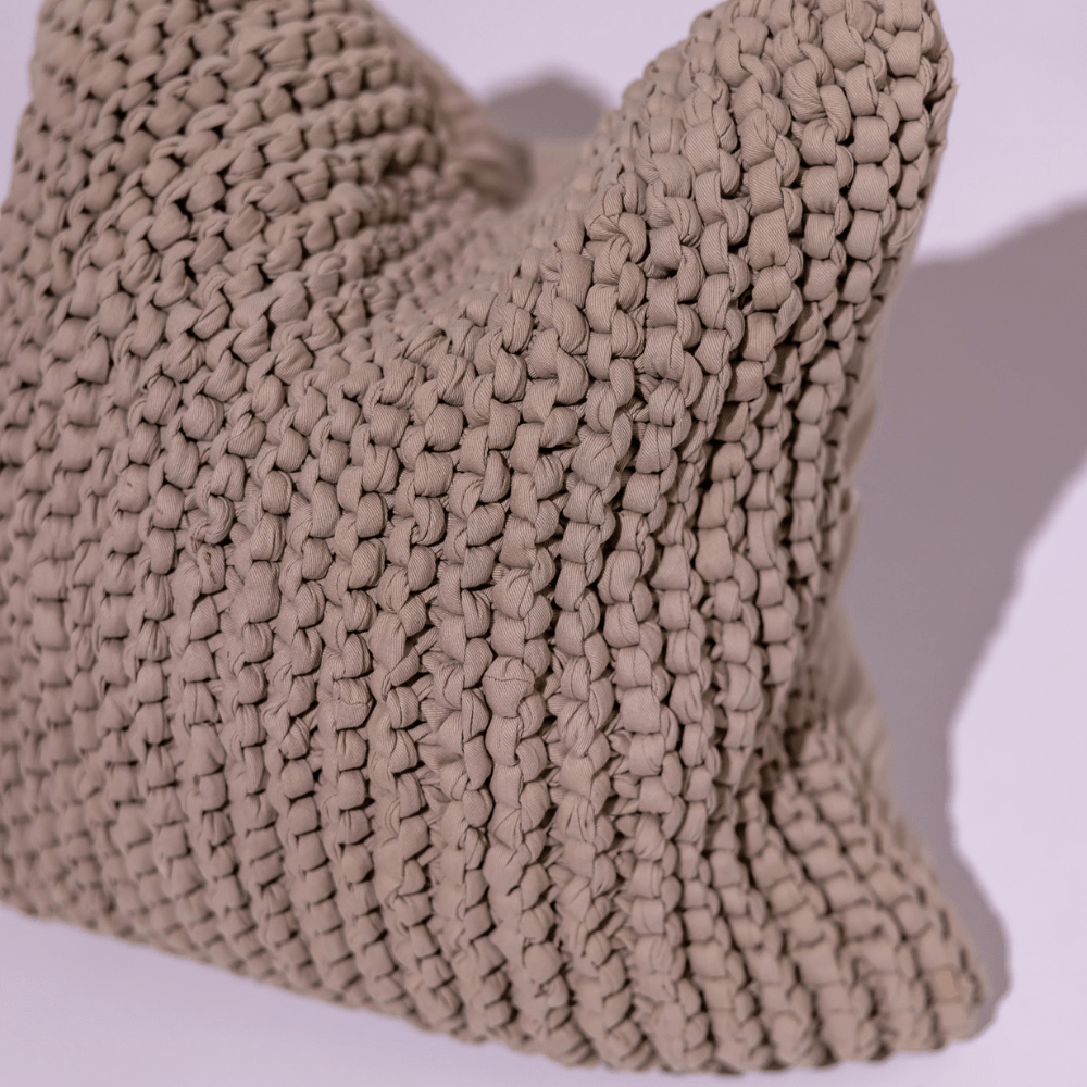 BHD HOME Weave Clearance Crochet Natural Knotted 55 x 55cm