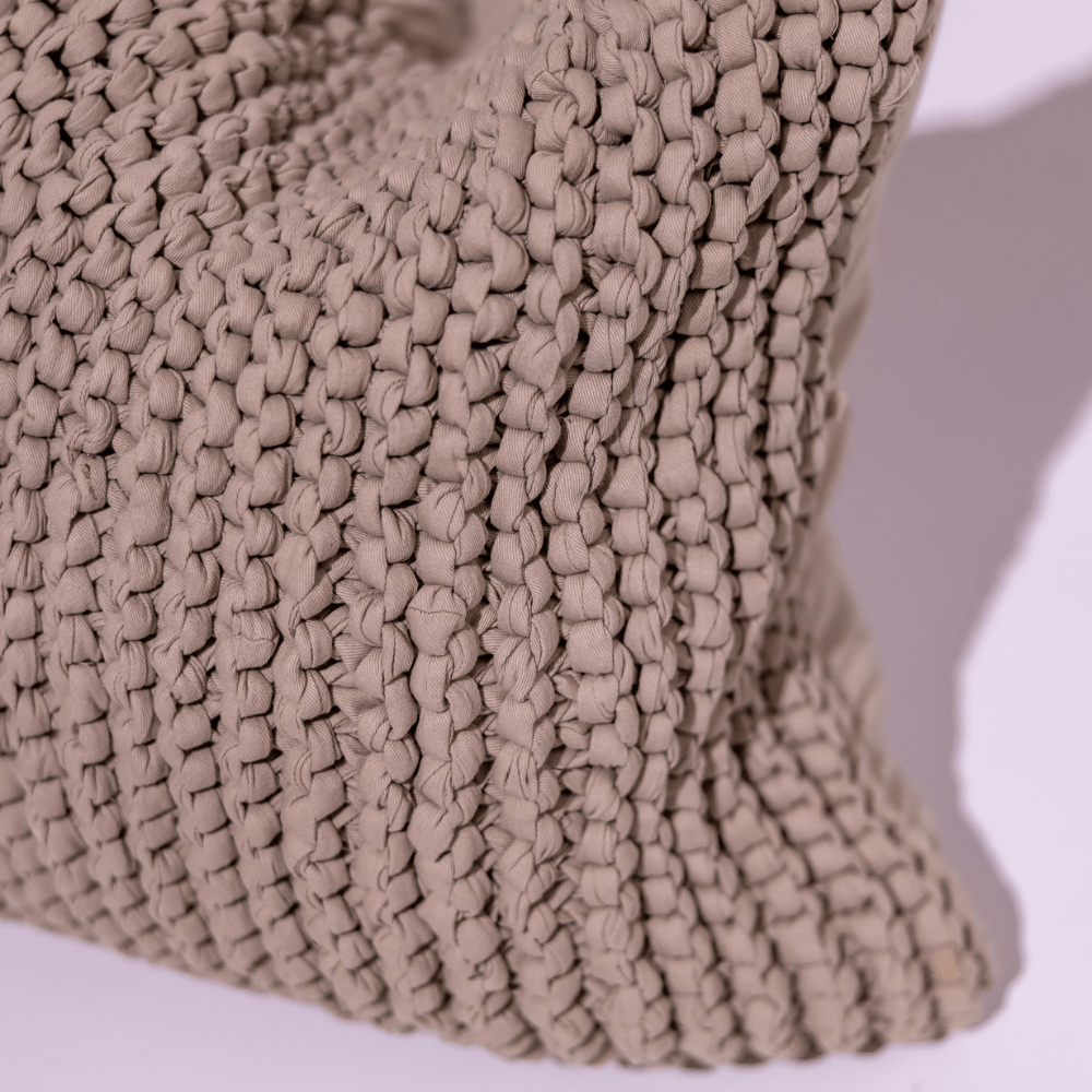 BHD HOME Weave Clearance Crochet Natural Knotted 55 x 55cm