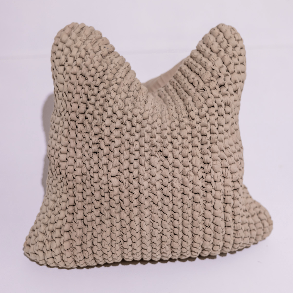 BHD HOME Weave Clearance Crochet Natural Knotted 55 x 55cm