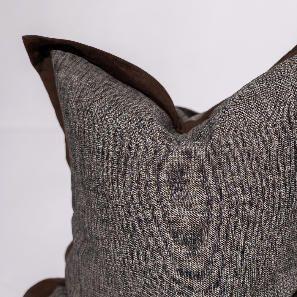 BHD HOME Weave Clearance Handwoven Euro custom Chocolate Flange 65 x 65cm