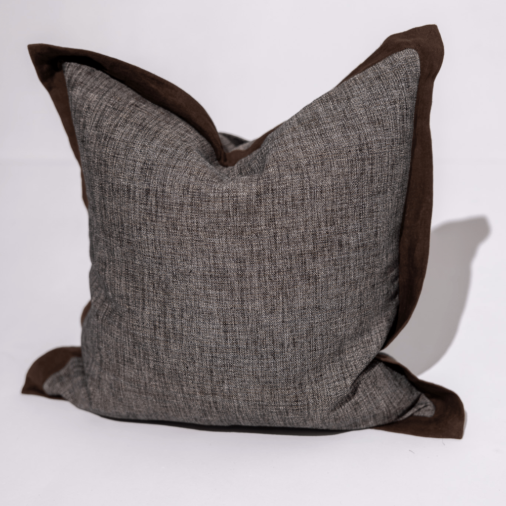 BHD HOME Weave Clearance Handwoven Euro custom Chocolate Flange 65 x 65cm