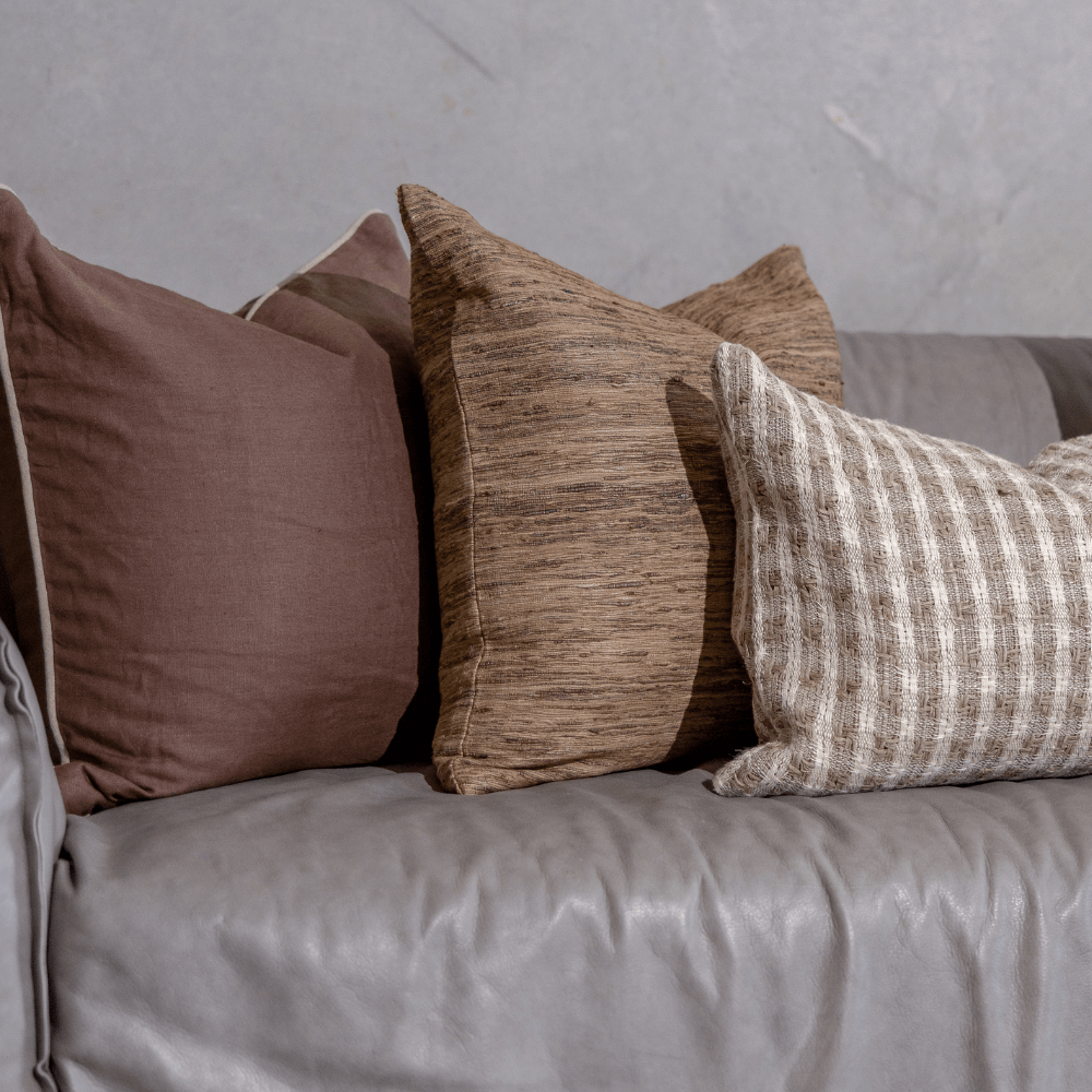 BHD HOME Weave Mori Natural Lounge Cushion 55 x 55cm