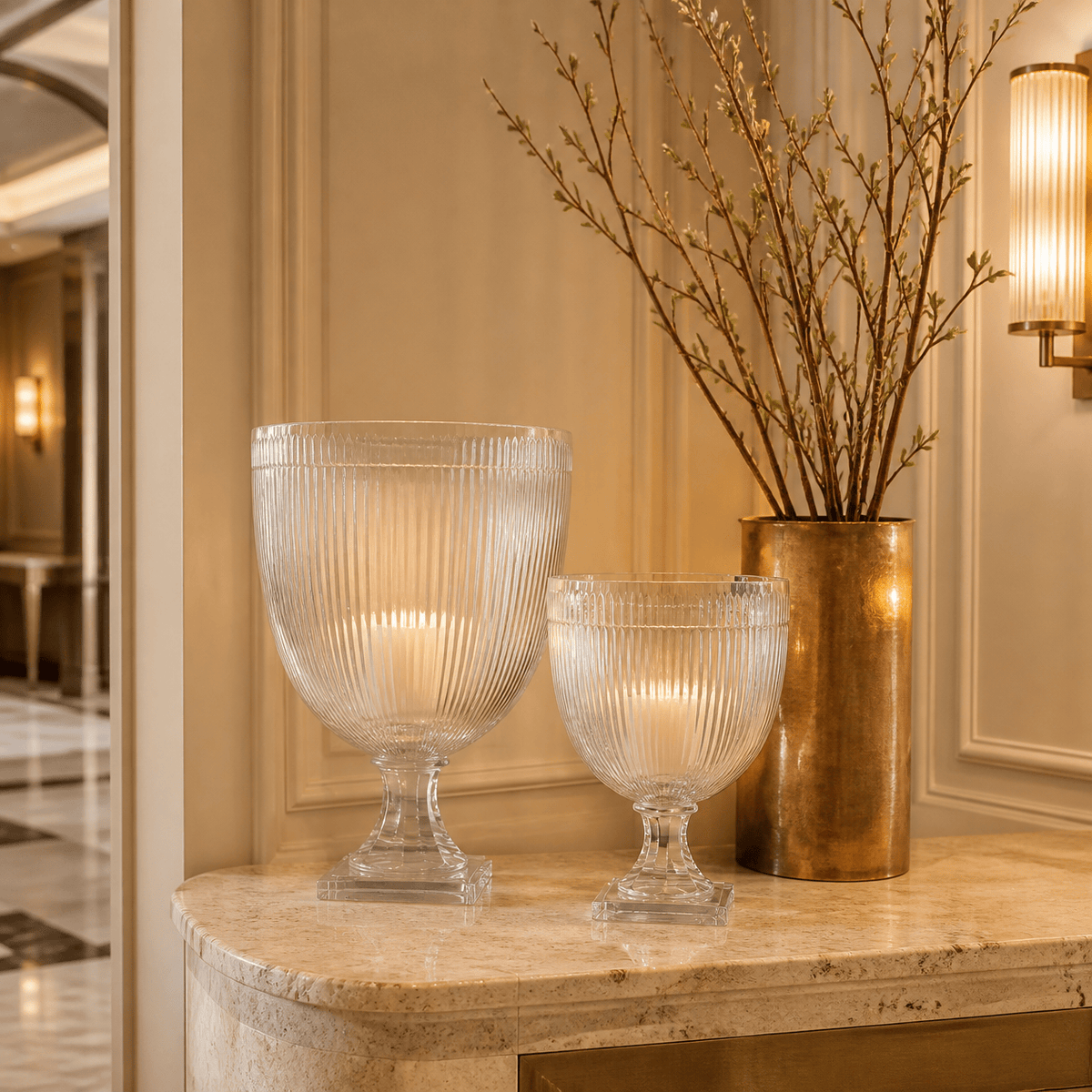 Tantra Accessories Hurricane Ribbed Glass Goblet
