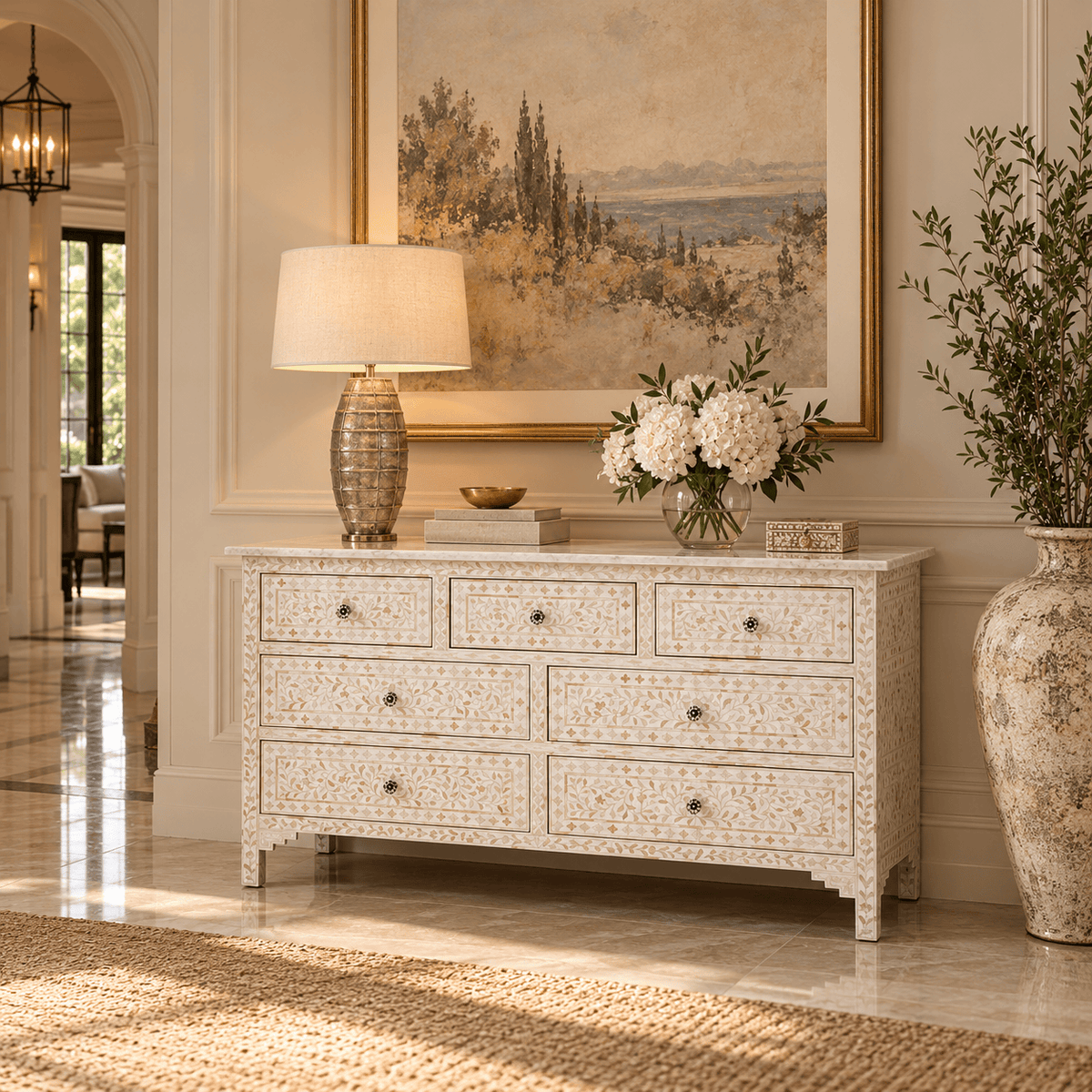Tantra Furniture Shaily Bone Inlay Chest of Drawers