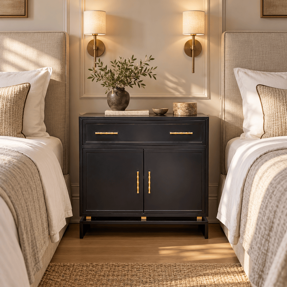 Tantra Furniture Victoria Bedside Cabinet Black