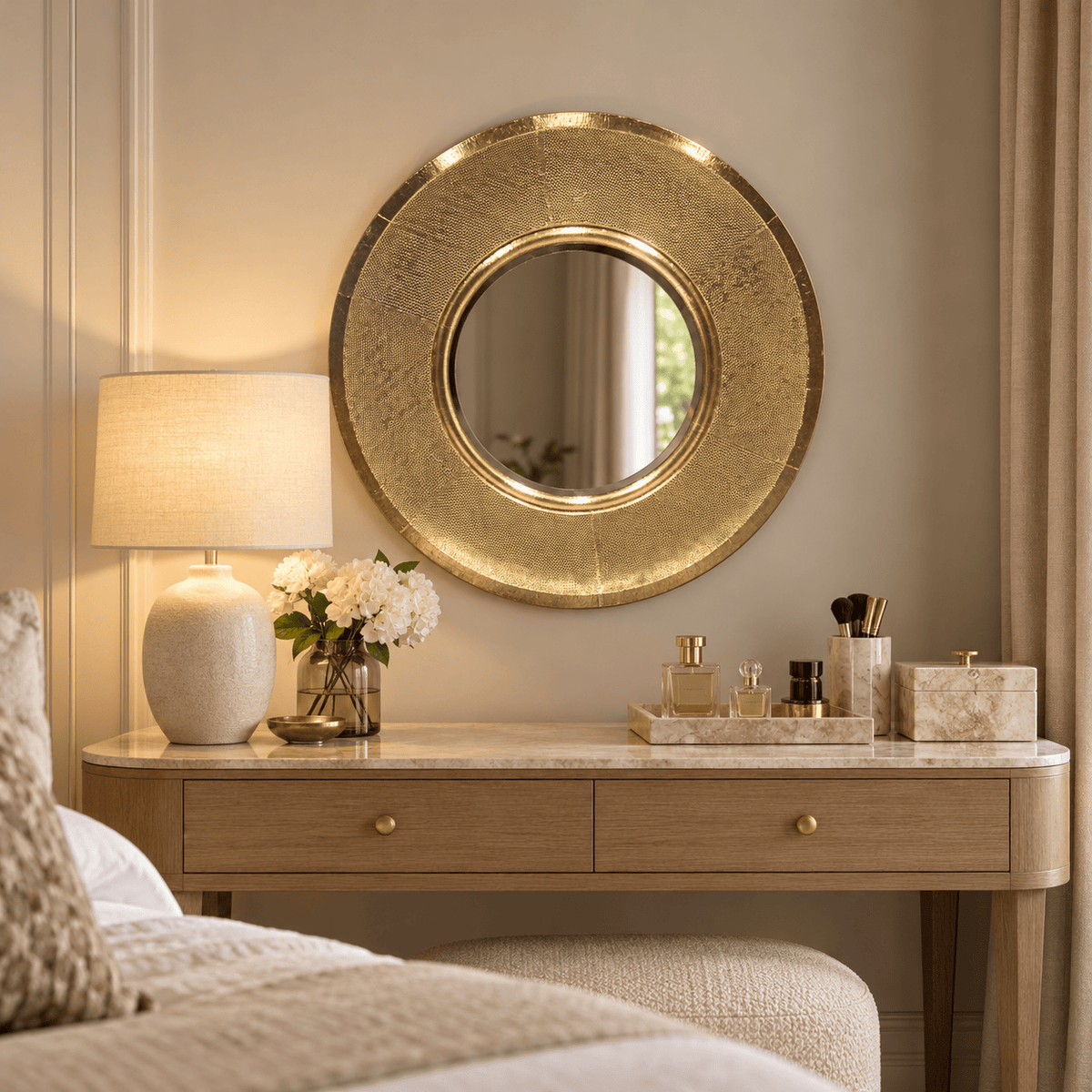 Tantra Mirror Tracey Round Brass Mirror