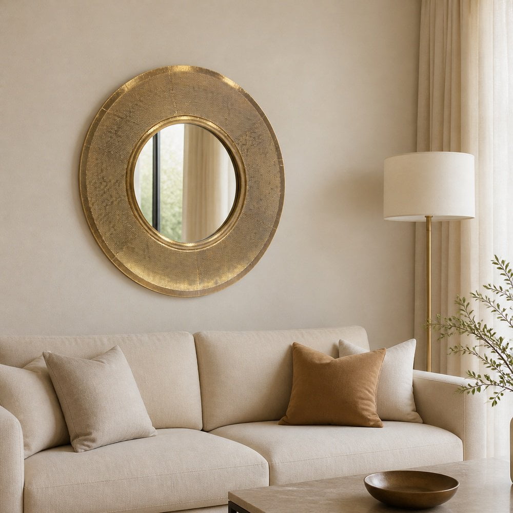 Tantra Mirror Tracey Round Brass Mirror
