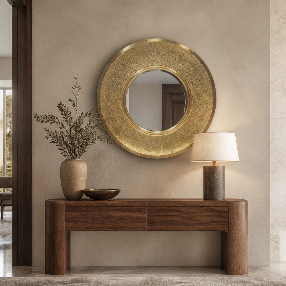 Tantra Mirror Tracey Round Brass Mirror