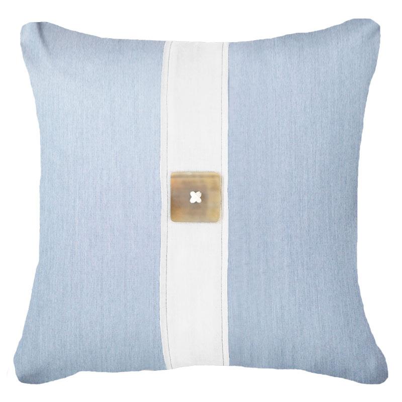 Bandhini - Design House Cloud / 22 x 22 Inches Outdoor Horn Button Lounge Cushion 55 x 55cm