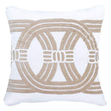 Outdoor Barrel Beige Lounge Cushion 55 x 55 cm