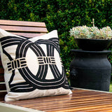 Outdoor Barrel Black Lounge Cushion – UV Resistant