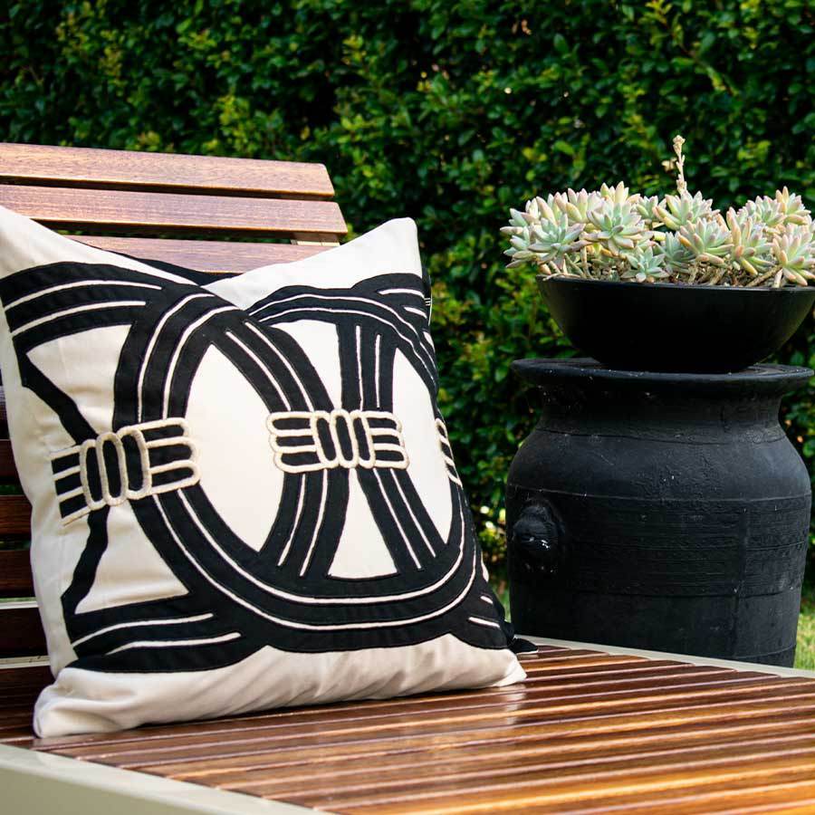 Bandhini - Design House Outdoor Barrel Lounge Cushion 55 x 55 cm