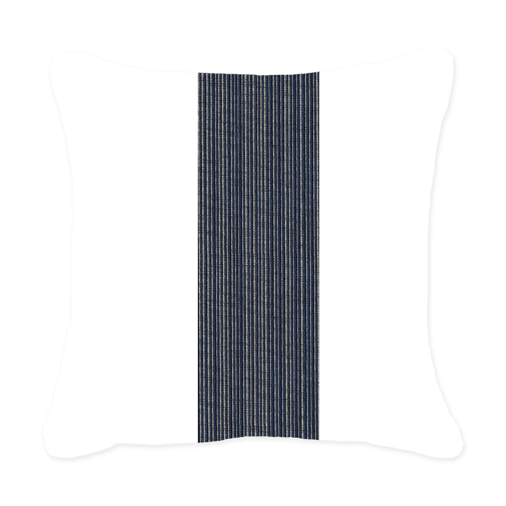 Bandhini Design House Outdoor Cushion Outdoor Nautical Stripe Sash Medium Cushion 50 x 50 cm