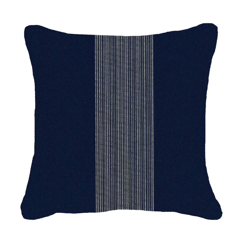 Bandhini Design House Outdoor Cushion Outdoor Nautical Stripe Sash Medium Cushion 50 x 50 cm