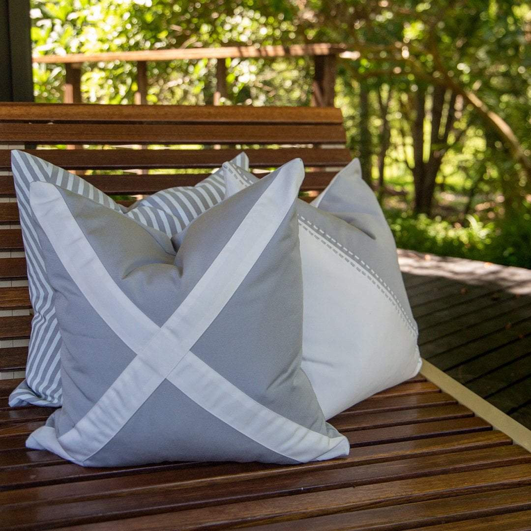 Bandhini - Design House Outdoor Cushion Outdoor Nautical Victor Lounge Cushion 55 x 55cm