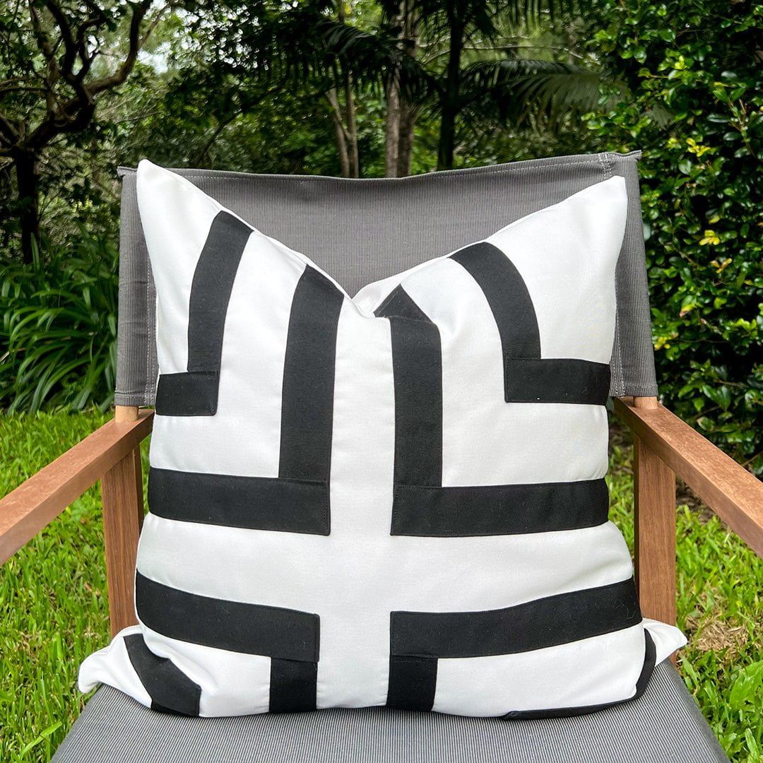 Bandhini - Design House Outdoor Outdoor Regent Cross Lounge Cushion 55 x 55cm