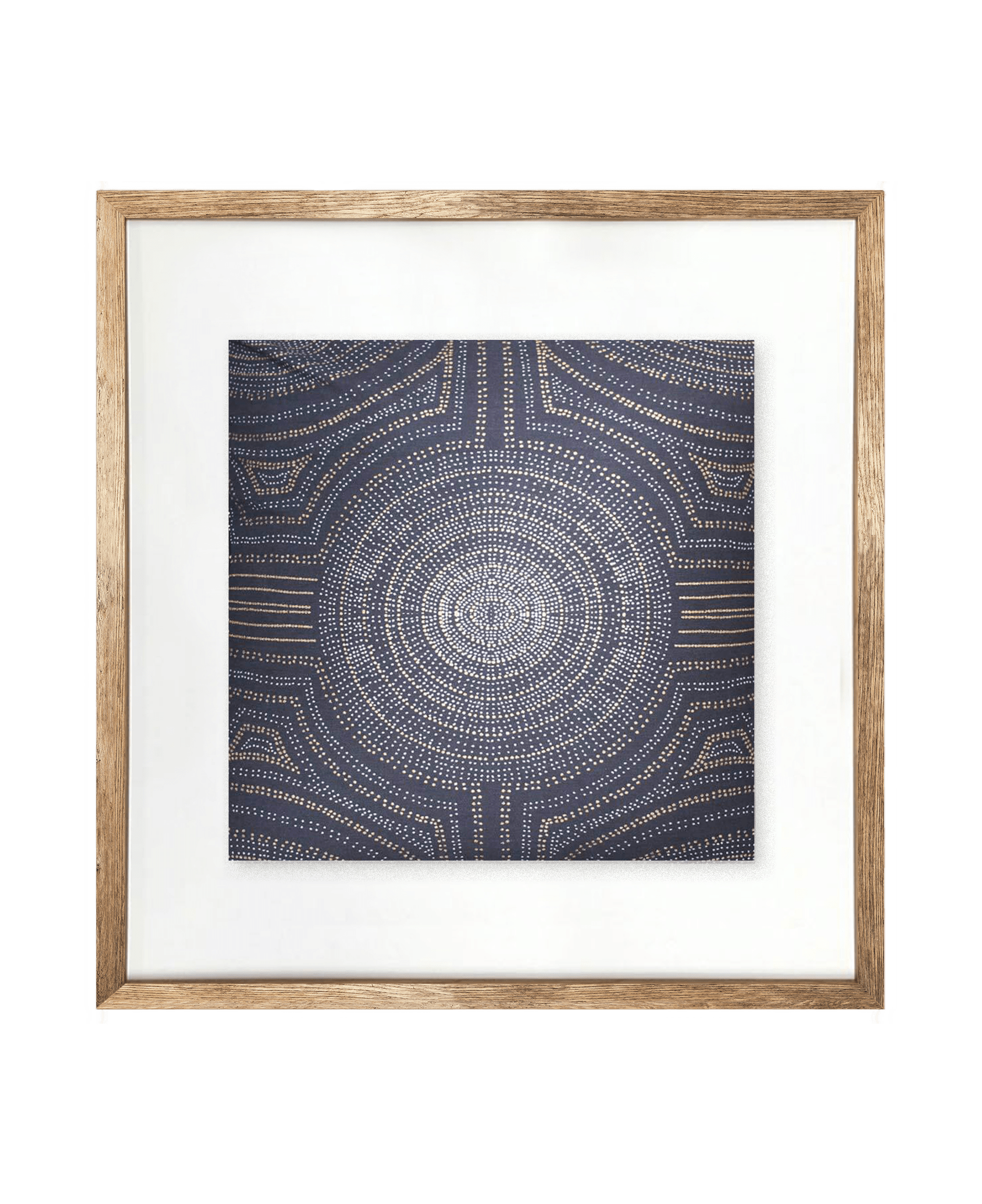 Bandhini Homewear Design Artwork Dreamtime Aboriginal Dot Navy Artwork 50 x 50 cm