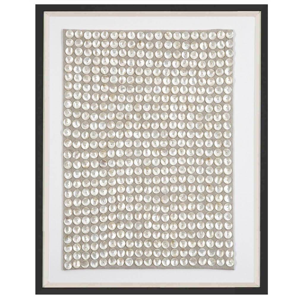 Bandhini Homewear Design Artwork Earth/ Beige / 26 x 33 Shell Mother Of Pearl Artwork 67 x 85 cm