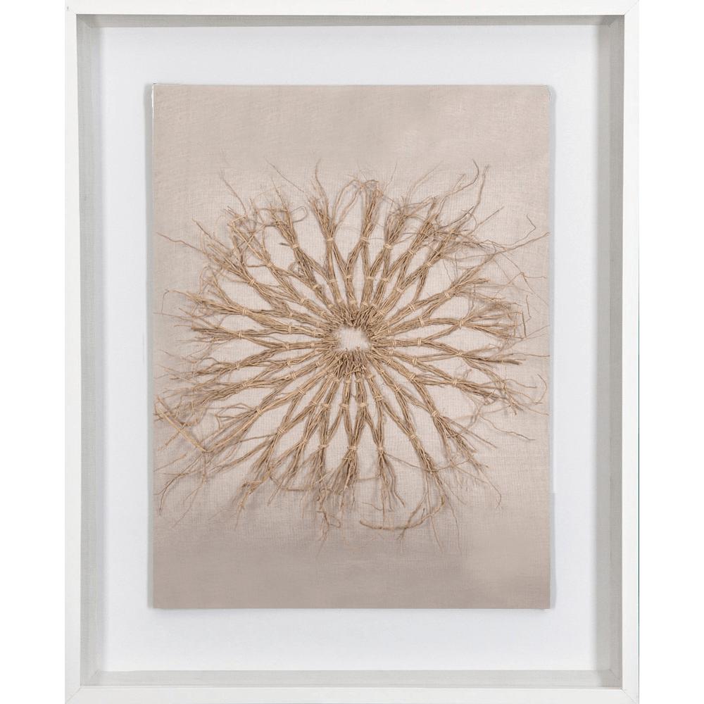 Bandhini Homewear Design Artwork Earth/ Beige / 26 x 33 Wood Twigs Natural Art 67 x 85 cm