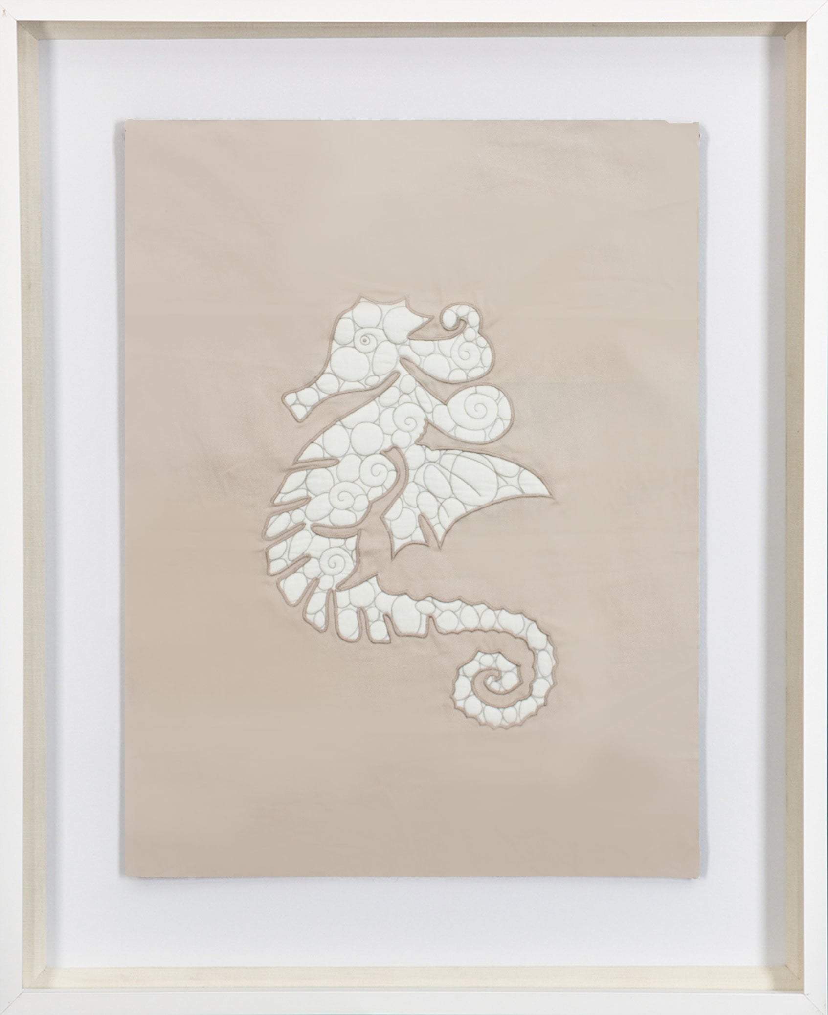 Bandhini Homewear Design Artwork Natural / 67 x 85 cm Sea Horse Natural Artwork 67 x 85 cm