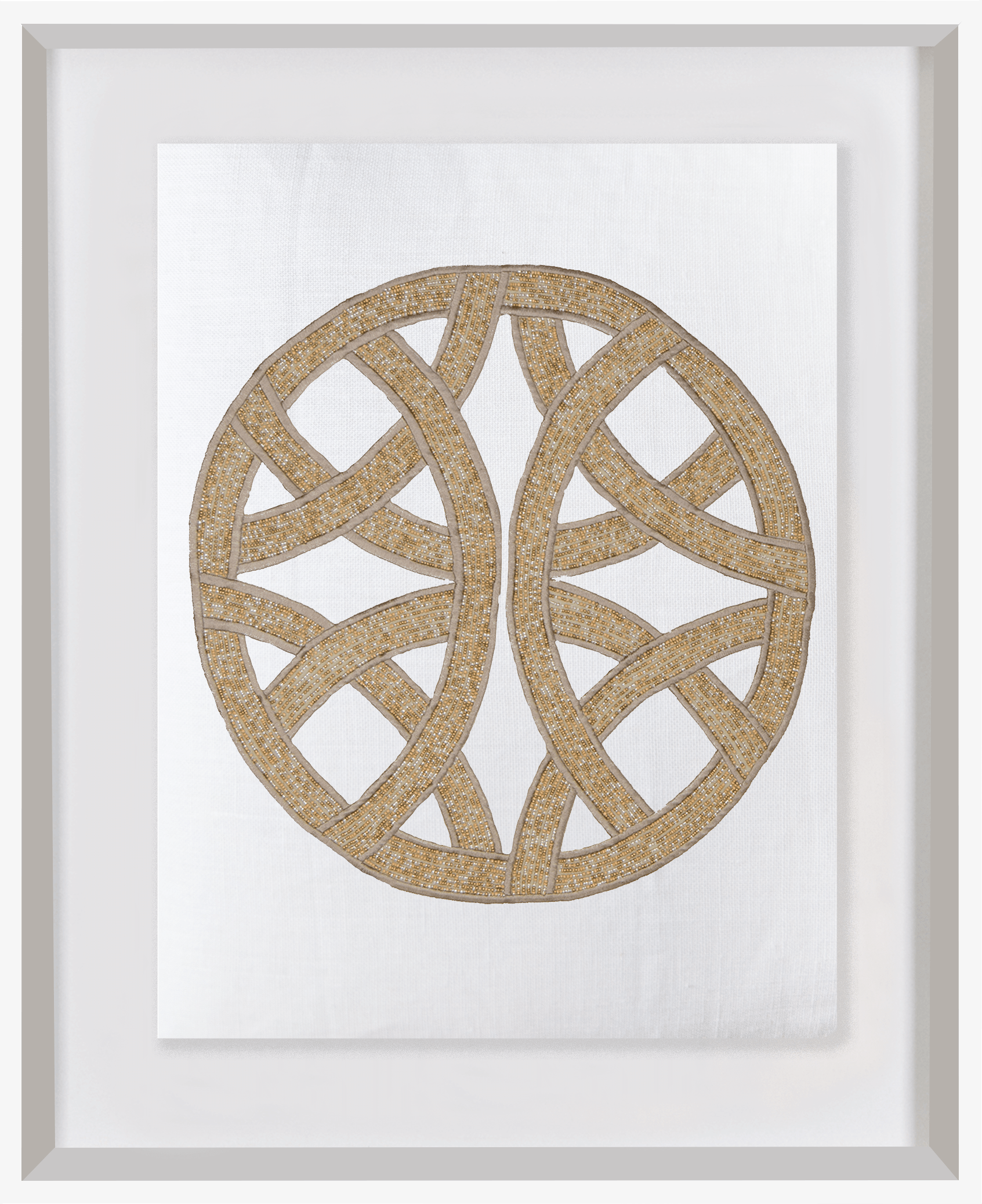 Bandhini Homewear Design Artwork White Frame / 67 x 85 cm Chanel White Artwork 67cm x 85cm