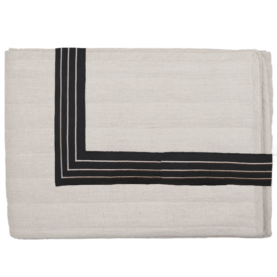 Bandhini Homewear Design Bedsash Natural / 76 x 229 Braid Inner Panel Natural Bedsash 76 x 229cm
