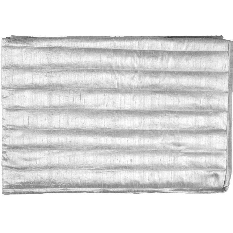 Bandhini Homewear Design Bedsash Silver / 30 x 90 Inches Dupion Oyster Bedsash 76x229cm