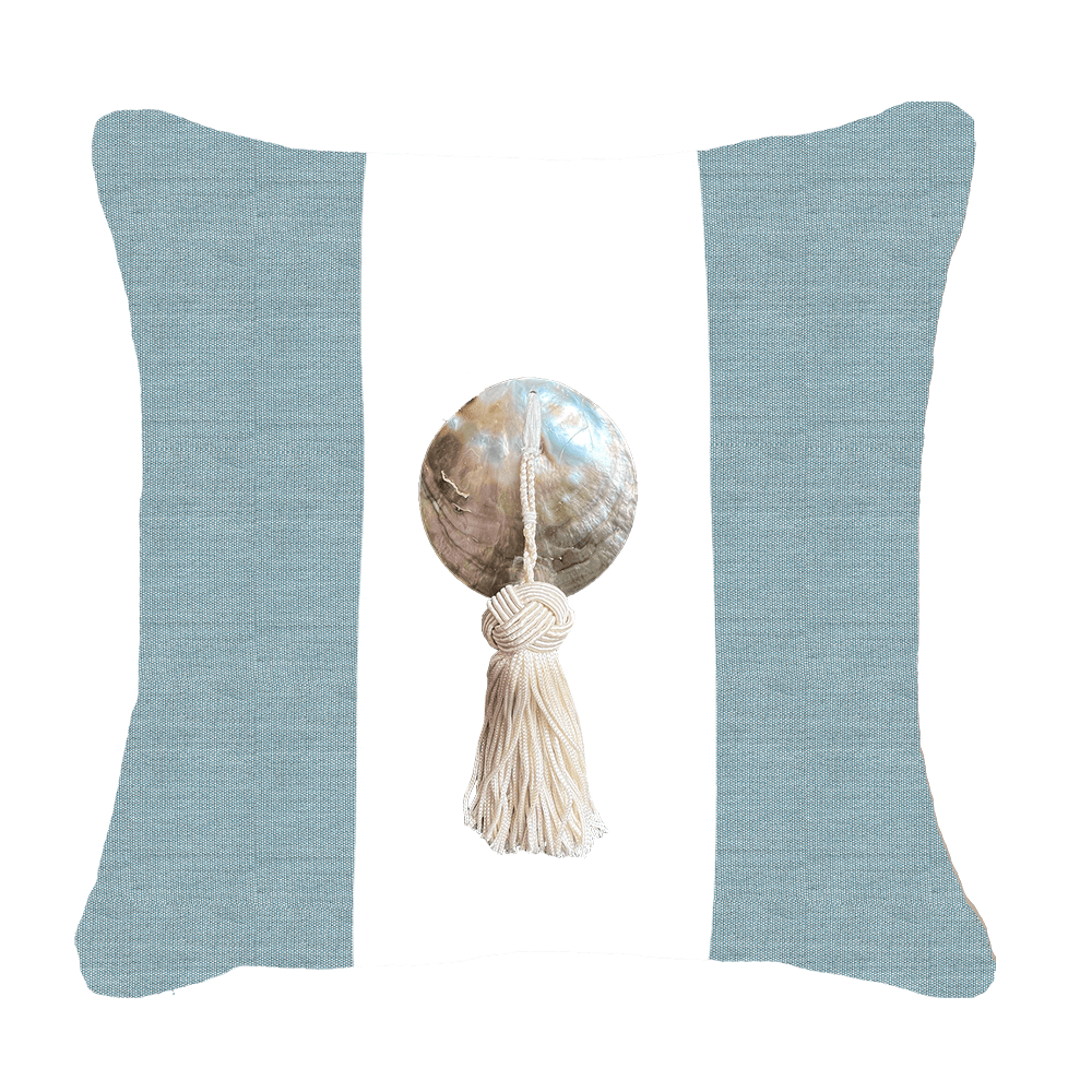 Bandhini Homewear Design Outdoor Cloud / 19 x 19 Outdoor Tassel Medium Cushion 50 x 50 cm